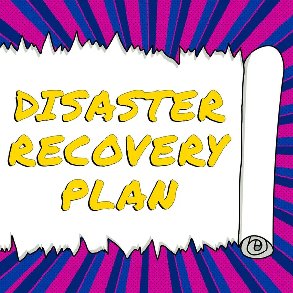 Conceptual caption Disaster Recovery Plan, Internet Concept having backup measures against dangerous situation