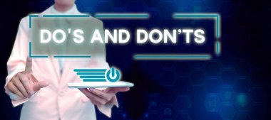 Kavramsal başlık Dos ve Don T 'ler, İnternet Kavramı Bir şey hakkında insanın zihninde