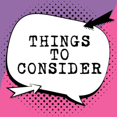 Hand writing sign Things To Consider, Concept meaning list to check or do it Shopping Schedule Time table