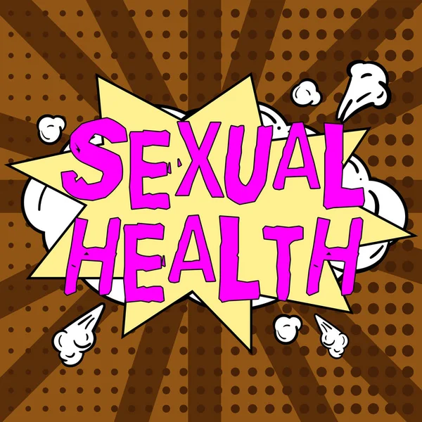Texto Para Caligrafia Saúde Sexual Conceito Negócio Corpo Mais Saudável — Fotografia de Stock