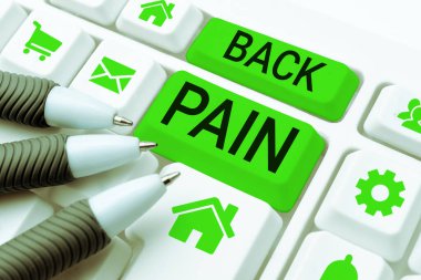 Kavramsal Geri Ağrı, İş Konsepti Vücudun alt kısmında hissedilen kemiklerin Ağrısı