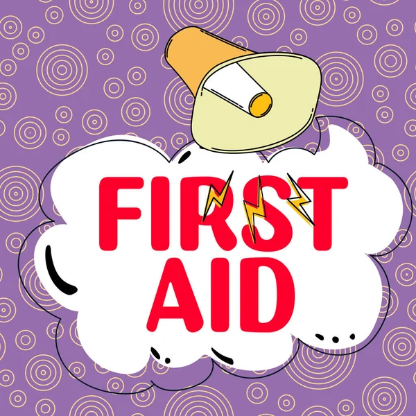 콘셉트 디스플레이 First Aid Conceptual Photo Practice Rishing Small Cut — 스톡 사진