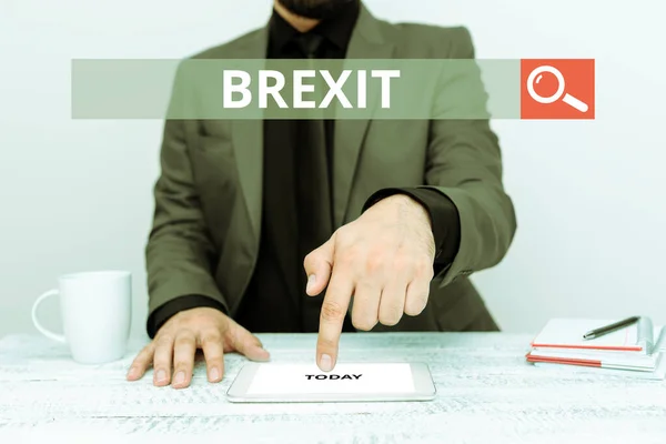Brexit Word Written Term Outleave United Union — 스톡 사진