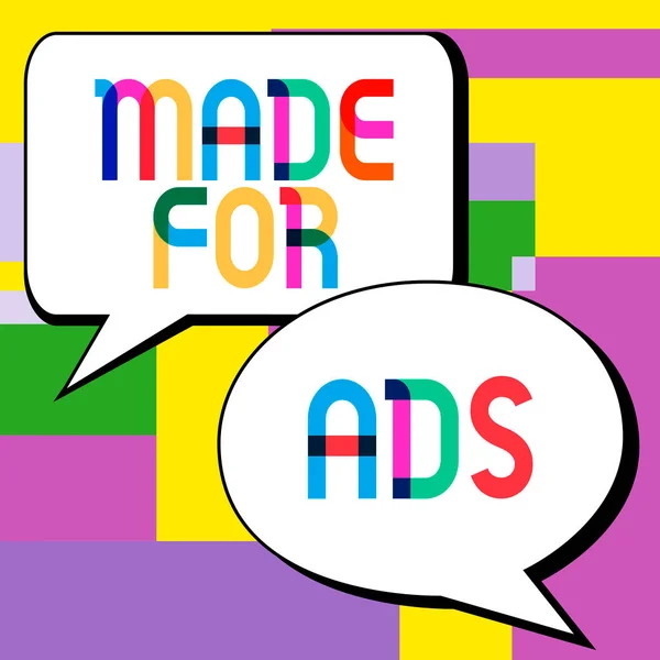 Ручная Надпись Made Ads Business Showcase Marketing Strategies Designs Campaign — стоковое фото