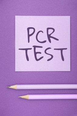 Pcr Testi sunan metin başlığı, DNA kısa seqeunce içindeki viral genomun iş genel görünümü niteliksel tespit