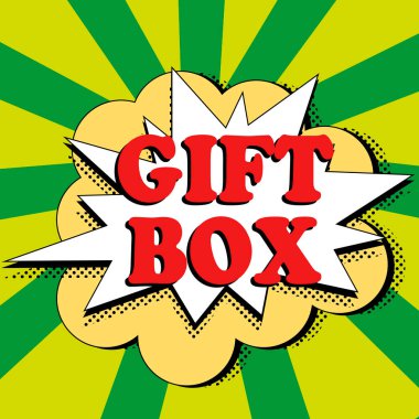 Metin Hediye Kutusu Yazılıyor, Hediye Kutusu kavramının anlamı, hediyeleri taşıyabilecek tasarımı olan küçük bir sikkeci