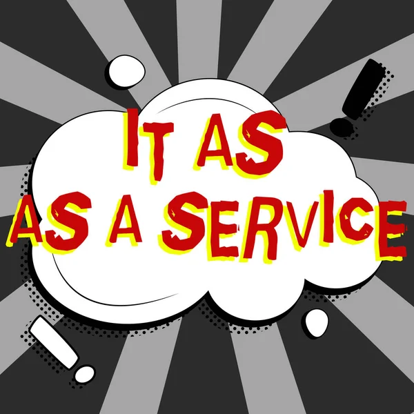 Konzeptionelle Darstellung Service Business Ansatz Informationstechnologie Bietet Dienstleistungen Für Unternehmen — Stockfoto