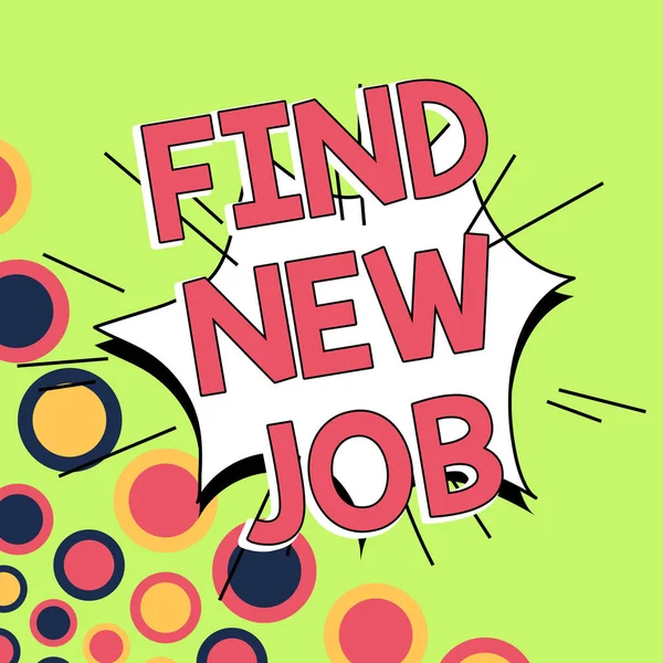 Inspiration Showing Sign Find New Job Business Showcase Searching New — 图库照片