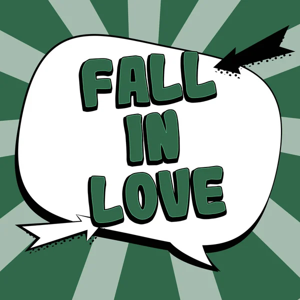 Szöveg Felirat Bemutató Fall Love Business Showcase Elbűvölő Vagy Magával — Stock Fotó