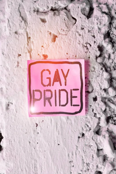 Conceptual Display Gay Pride Business Concept Dignity Idividual Belongs Either — Stock Photo, Image