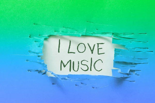 Text Schreiben Love Music Business Überblick Habe Zuneigung Für Gute — Stockfoto