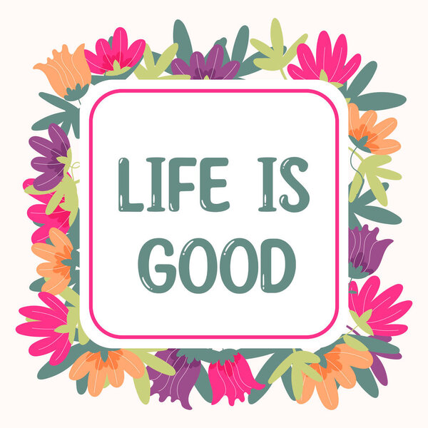 Подпись к тексту представляет жизнь хорошо, бизнес-витрина получить все, что вы хотите и более имеют здоровье отличная работа