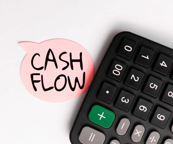 Texto Que Mostra Inspiração Cash Flow Visão Geral Negócio Movimento — Fotografia de Stock