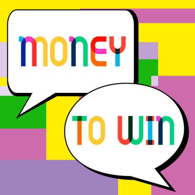 Kavramsal manşet: Kazanmak için para, kavram, gelir hesaplamak için bir şeyler yaparak elde edilecek.