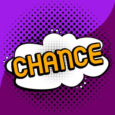 El yazısı metni Chance, iş kavramı istediğiniz bir şeyi elde etmek ya da elde etmek için başka bir fırsat.
