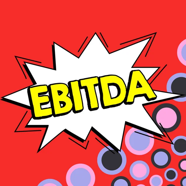 Ebitda Business Overview Earnings Tax Measured Evaluate Company Performance — 图库照片