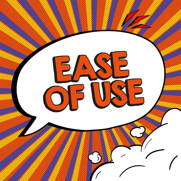Text Caption Presenting Ease Use Concept Meaning User Friendly Easy — Stock Photo, Image