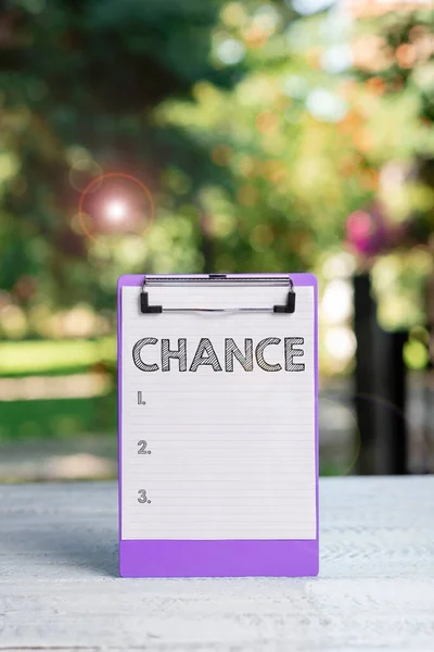 Inspiration Showing Sign Chance Word Written Another Opportunity Achieve Acquire — Stock Photo, Image