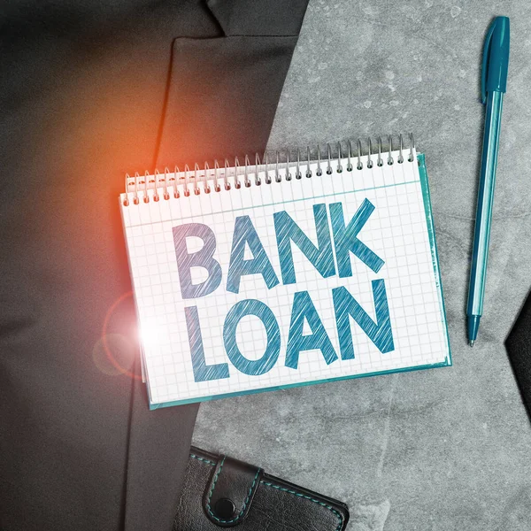 콘셉트 디스플레이 Conceptive Display Bank Loan — 스톡 사진