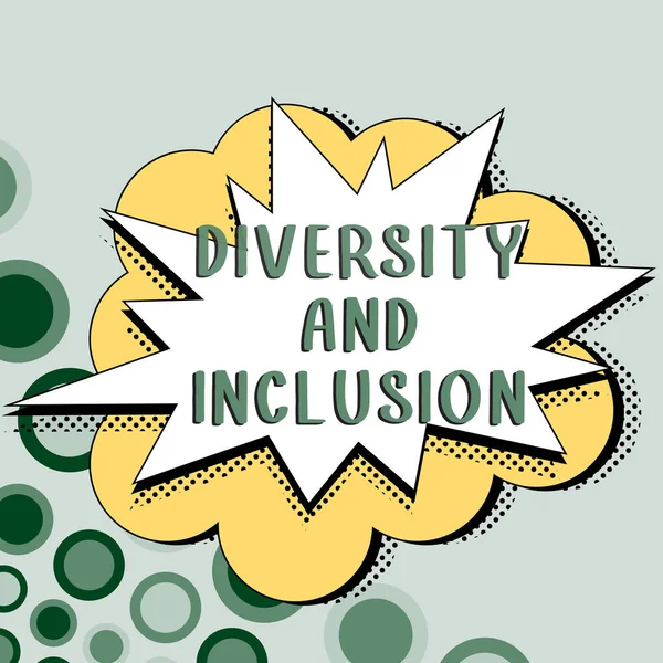 Handschrift Tekst Diversiteit Inclusie Business Overzicht Bereik Menselijk Verschil Omvat — Stockfoto