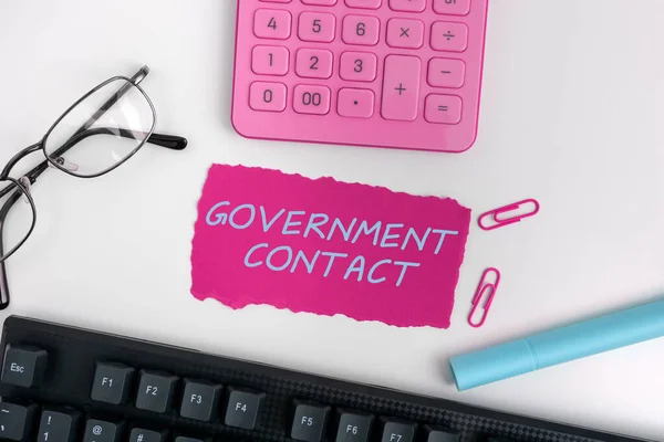 Text Caption Presenting Government Contact Concept Meaning Debt Security Issued — Stockfoto