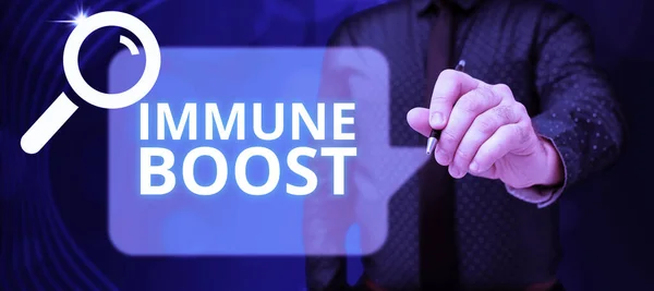 Konceptuell Visning Immune Boost Konceptuell Bild Att Kunna Motstå Viss — Stockfoto