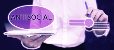 Antisosyal, iş dünyasının düşmanca ya da zararlı olduğunu gösteren bir metin.
