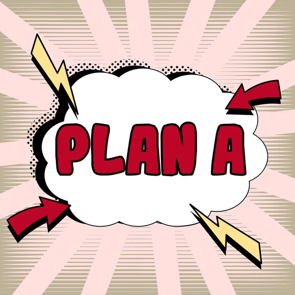 Schrijven Van Tekst Weergeven Plan Zakelijke Aanpak Iemands Oorspronkelijke Plan — Stockfoto