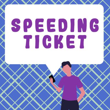 Hız Biletini gösteren metin işareti, bir görevi en yüksek hızda yerine getirmek için psikolojik testte yazılmış sözcük