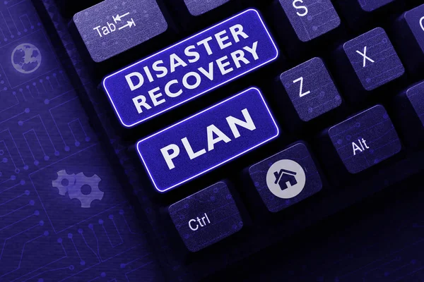 Conceptual caption Disaster Recovery Plan, Word Written on having backup measures against dangerous situation