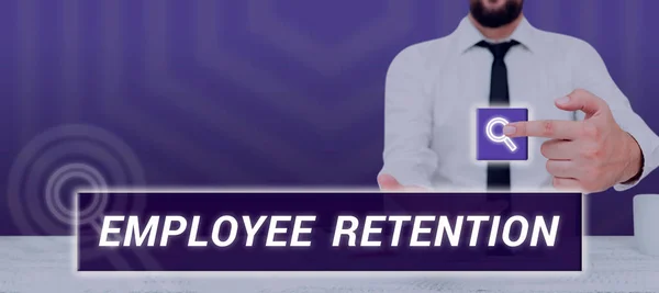 Text Showing Inspiration Employee Retention Conceptual Photo Internal Recruitment Method — 图库照片