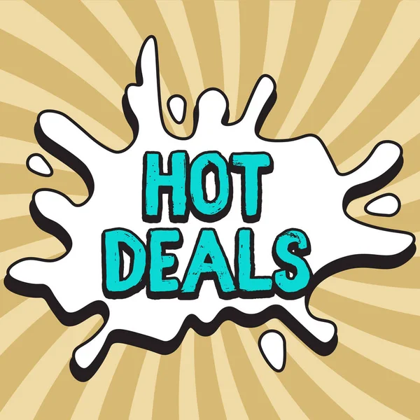 Conceptual Display Hot Deals Concept Meaning Agreement Which One Paties — Stockfoto