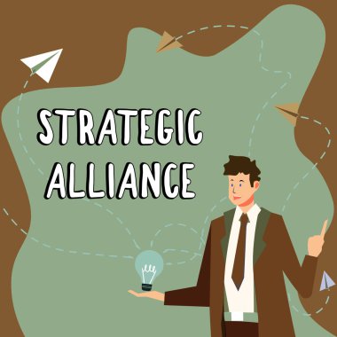 El yazısı Stratejik İttifakı, devletler, partiler ve hedef başarısı üzerine bireyler arasındaki bağın sözcüğü