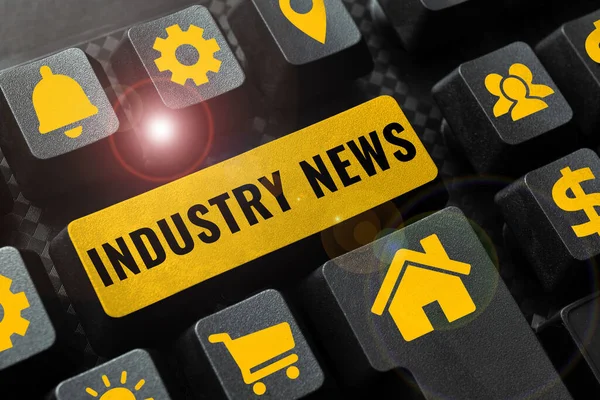 Conceptuele Weergave Industrie Nieuws Internet Concept Technical Market Report Manufacturing — Stockfoto