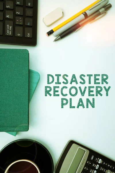 Conceptual caption Disaster Recovery Plan, Concept meaning having backup measures against dangerous situation