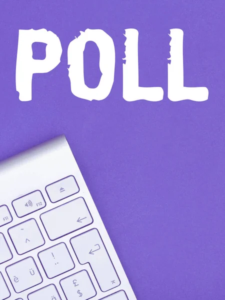 Inspiration Showing Sign Poll Business Approach Record Number Votes Cast — Foto Stock