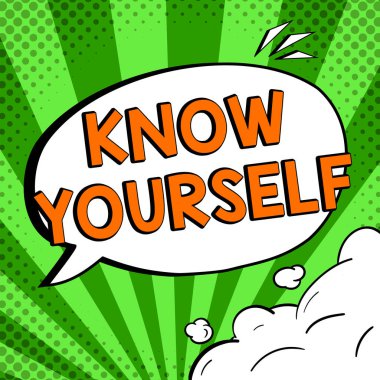 Metin başlığı sunar: Kendinizi tanıyın, iş şovu Sizi Güç ve Zayıflıkları Anlamada Bulun