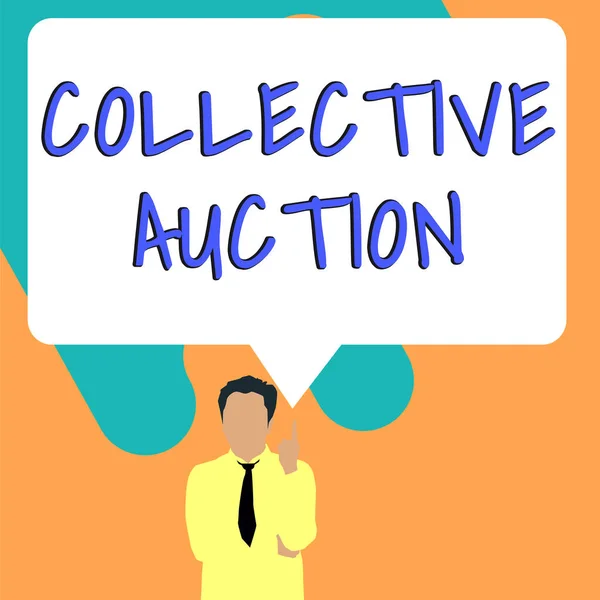Handwriting Text Collective Auction Business Overview Gathering Measuring Information Variables — Stockfoto