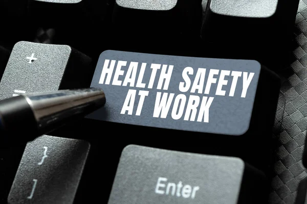 Gesundheit Und Sicherheit Arbeitsplatz Konzept Das Bedeutet Dass Sichere Verfahren — Stockfoto