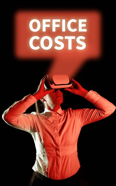 Exhibición Conceptual Costes Oficina Internet Cantidad Del Concepto Del Dinero —  Fotos de Stock