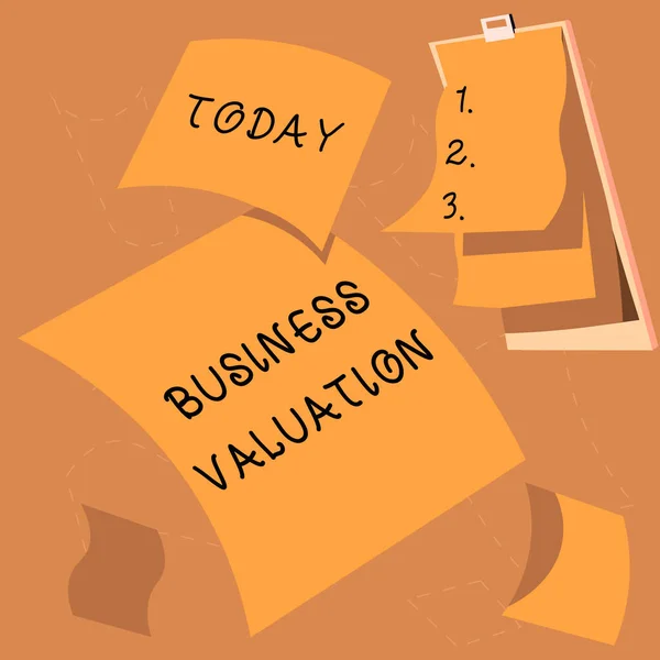 Conceptuele Weergave Business Valuation Business Idee Bepalen Van Economische Waarde — Stockfoto