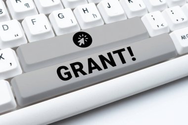 El yazısı imzası Grant, İnternet Konsepti Bir kurum veya hükümet tarafından burs için verilen para