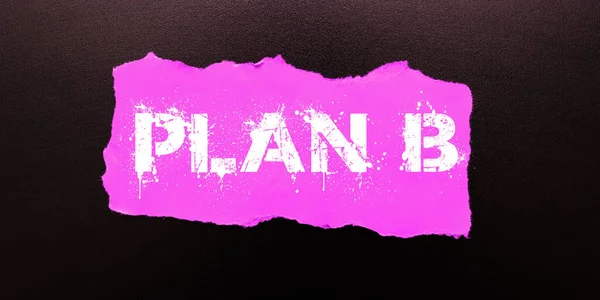 Text Der Inspiration Zeigt Plan Geschäftsidee Backup Plan Oder Strategie — Stockfoto