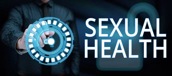 Kézírás Szöveg Szexuális Egészség Szó Egészségesebb Testre Elégedett Szexuális Élet — Stock Fotó