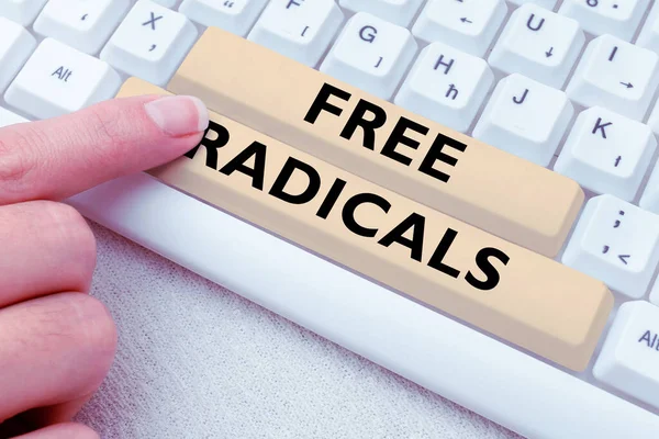 Κείμενο Που Δείχνει Έμπνευση Free Radicals Επιχειρηματική Προσέγγιση Που Παράγεται — Φωτογραφία Αρχείου