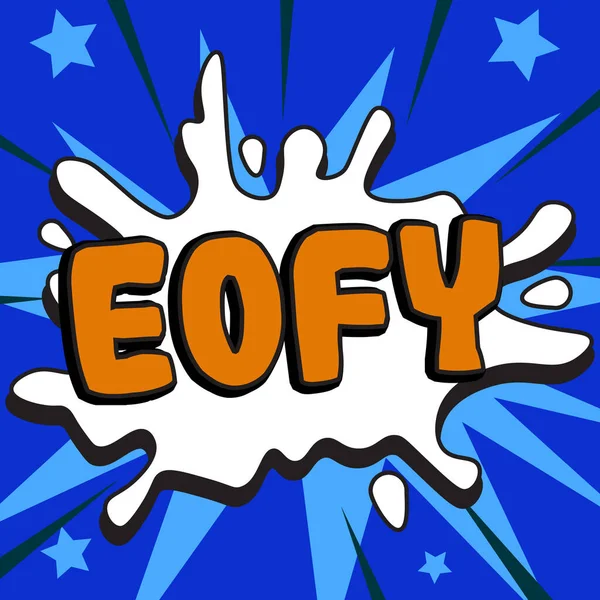 Text Som Visar Inspiration Eofy Business Approach Mega Försäljning Som — Stockfoto