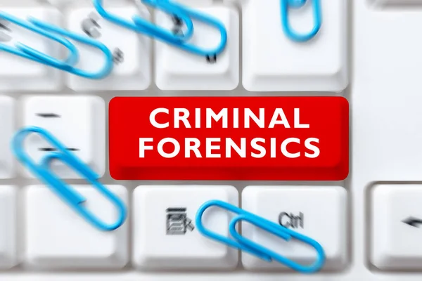 Visualizzazione Concettuale Criminal Forensics Business Overview Federal Offense Actions Illegal — Foto Stock