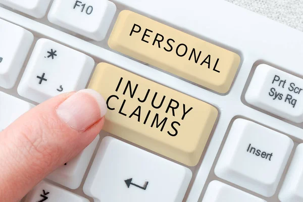 Conceptual caption Personal Injury Claims, Business overview being hurt or injured inside work environment