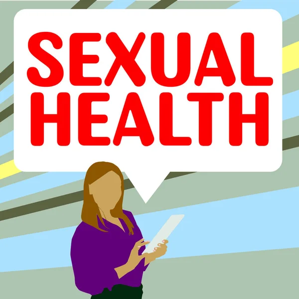 Conceptual Caption Sexual Health Business Overview Healthier Body Satisfying Sexual — Foto Stock