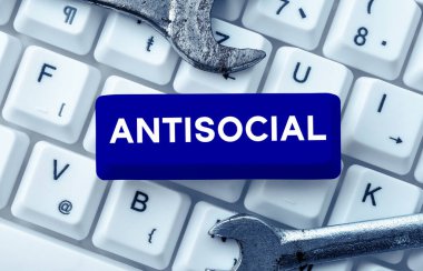 Text caption presenting Antisocial, Business idea hostile or harmful to organized society being marked deviating